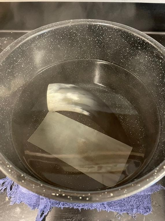 A close up of a pot